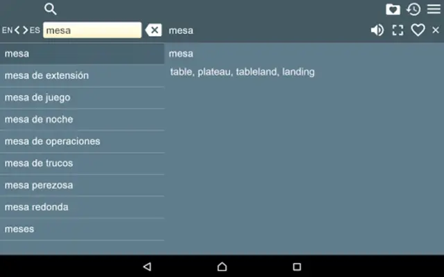 EN-ES Dictionary android App screenshot 0