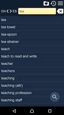 EN-ES Dictionary android App screenshot 9