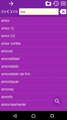 EN-ES Dictionary android App screenshot 6